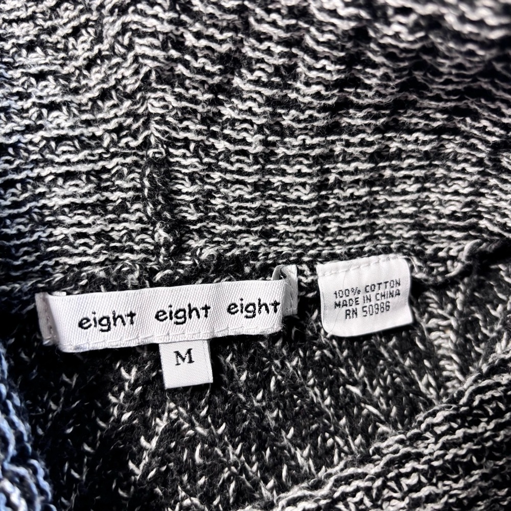 Eight Eight Eight women’s tunic length pullover cowl neck hi/lo sweater Size M - Picture 13 of 15